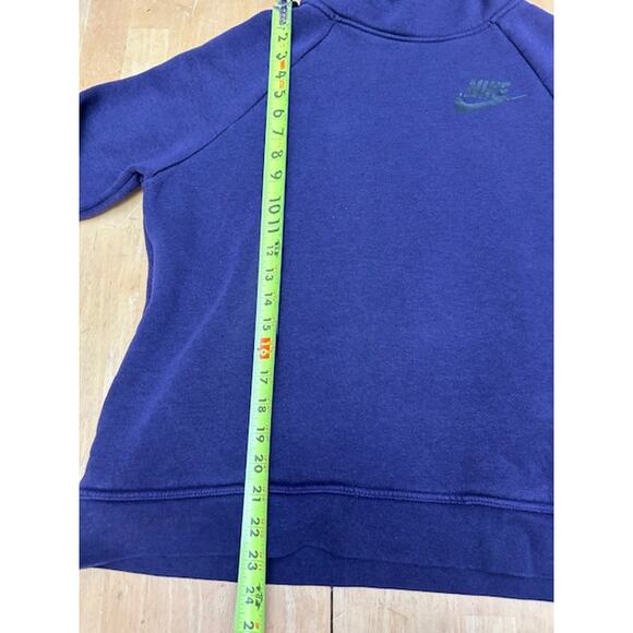 Nike Purple Snorkel Hood Womens Sweatshirt with Pockets Size L - Picture 9 of 10